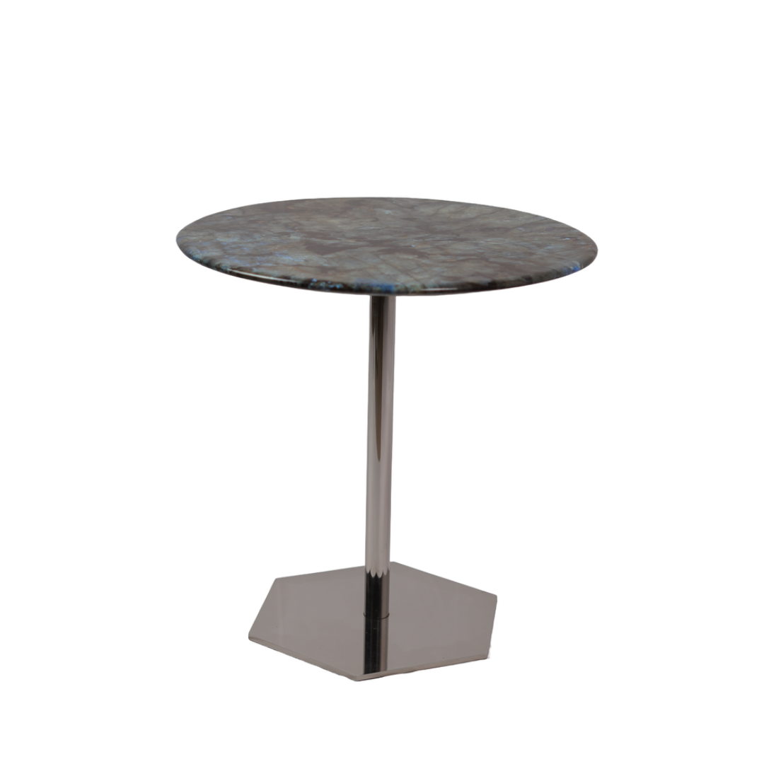 ROUND MARBLE SIDE TABLE