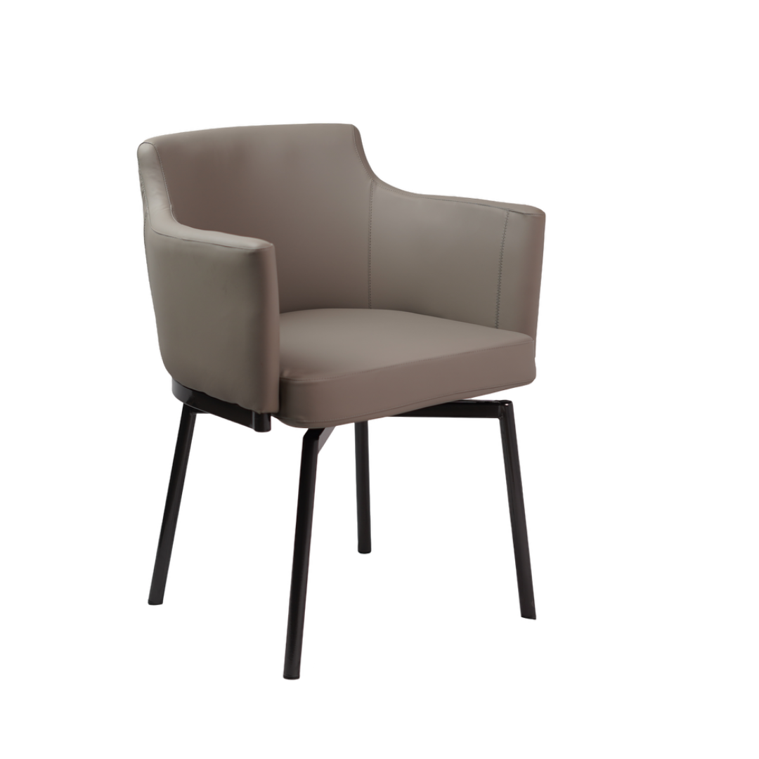 HALF REVOLVING DINING CHAIR