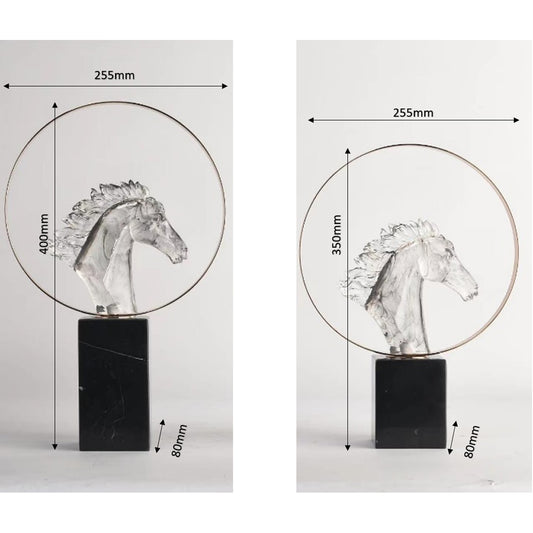 CRYSTAL GLASS HORSE