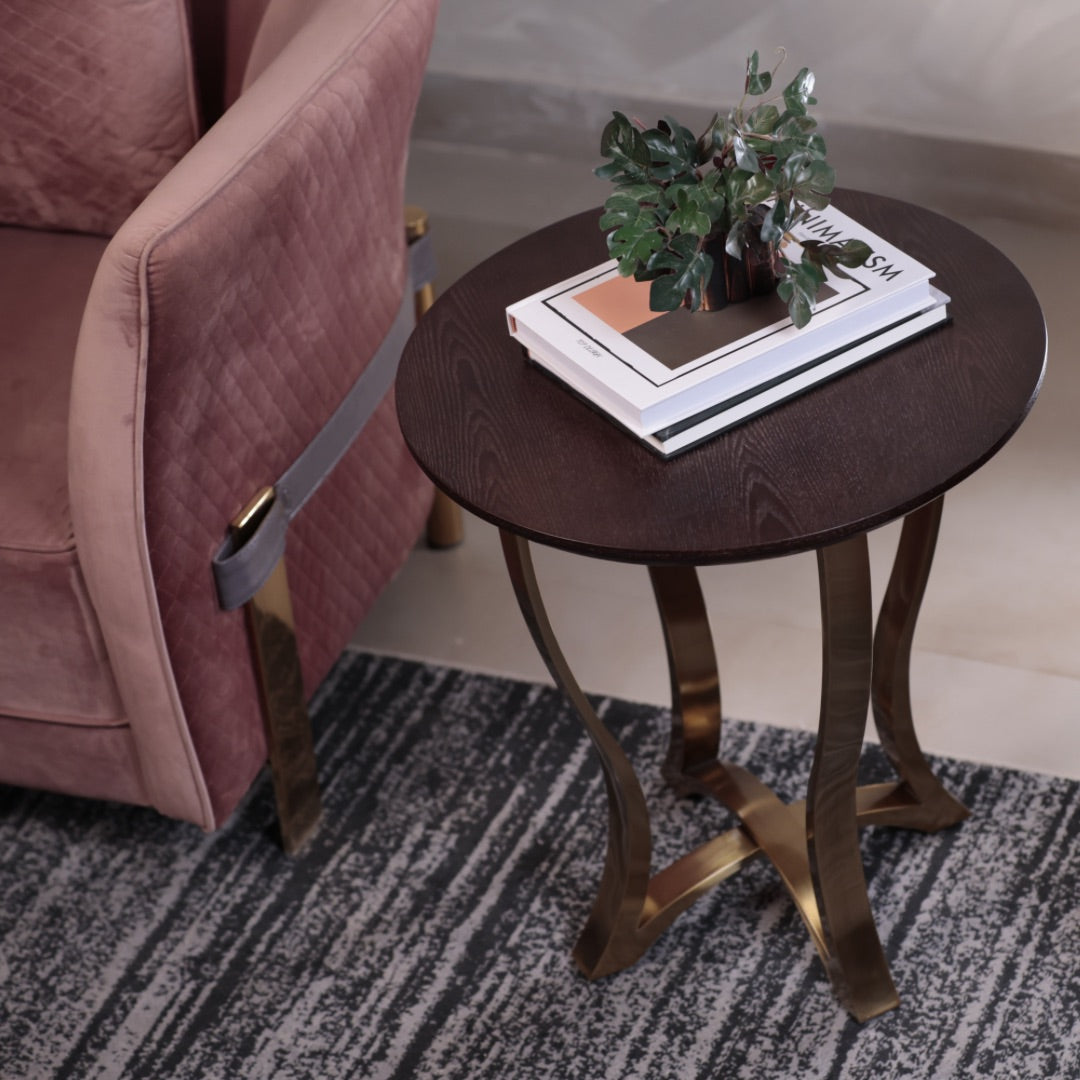 OPEN GRAIN SIDE TABLE