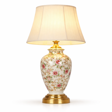 Floral Ceramic Table Lamp