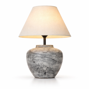 Rustic Stone Finish Lamp