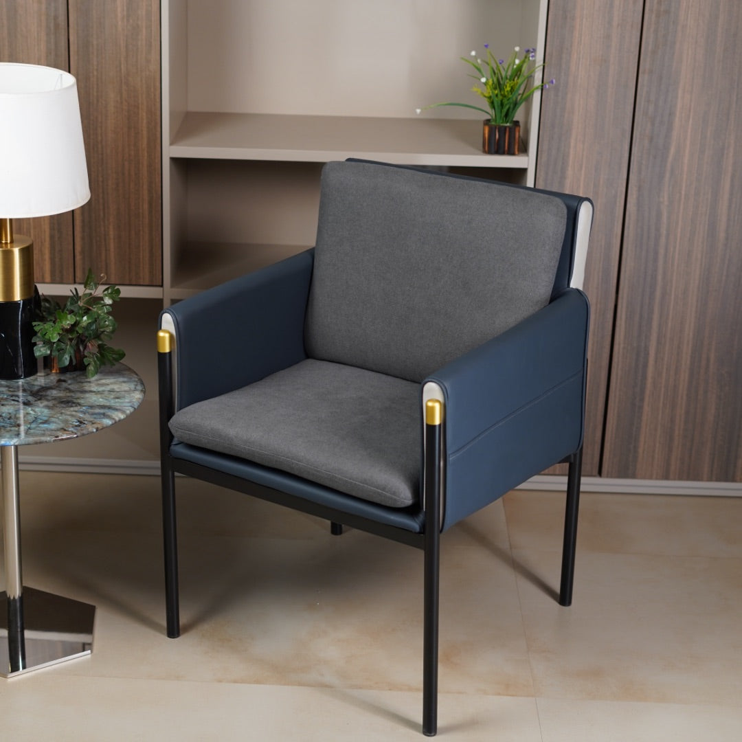 LEATHER CUSION DINING CHAIR
