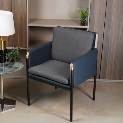 LEATHER CUSION DINING CHAIR