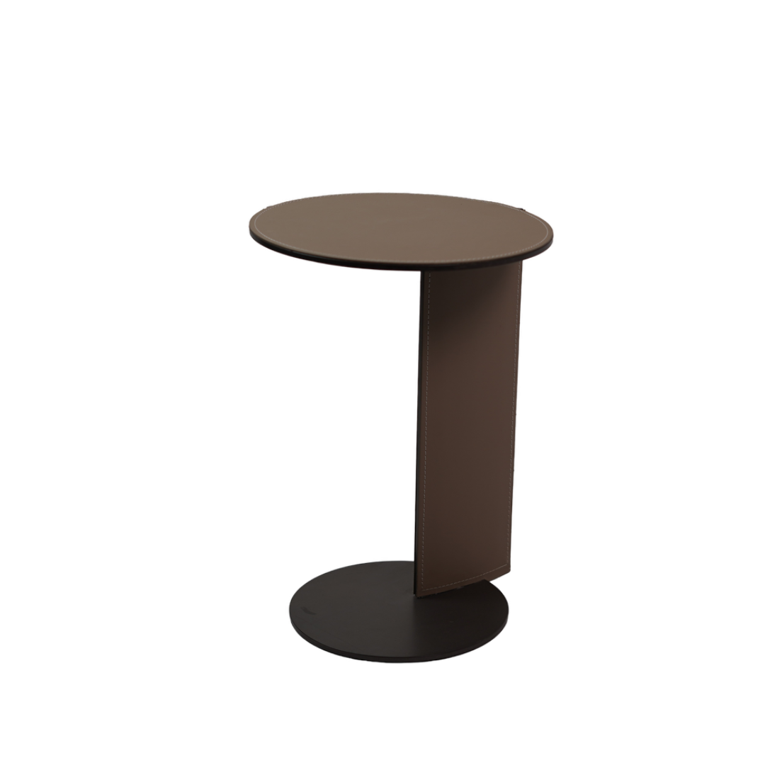 OVER LAP SIDE TABLE TAN