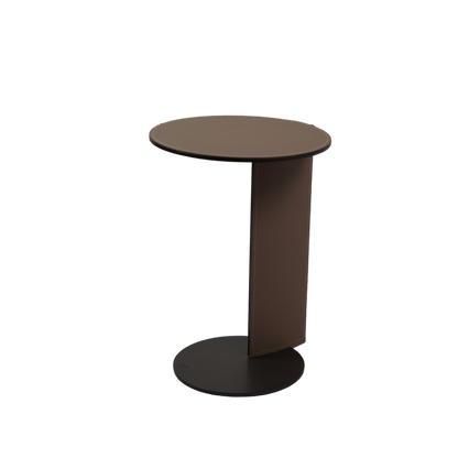 OVER LAP SIDE TABLE TAN