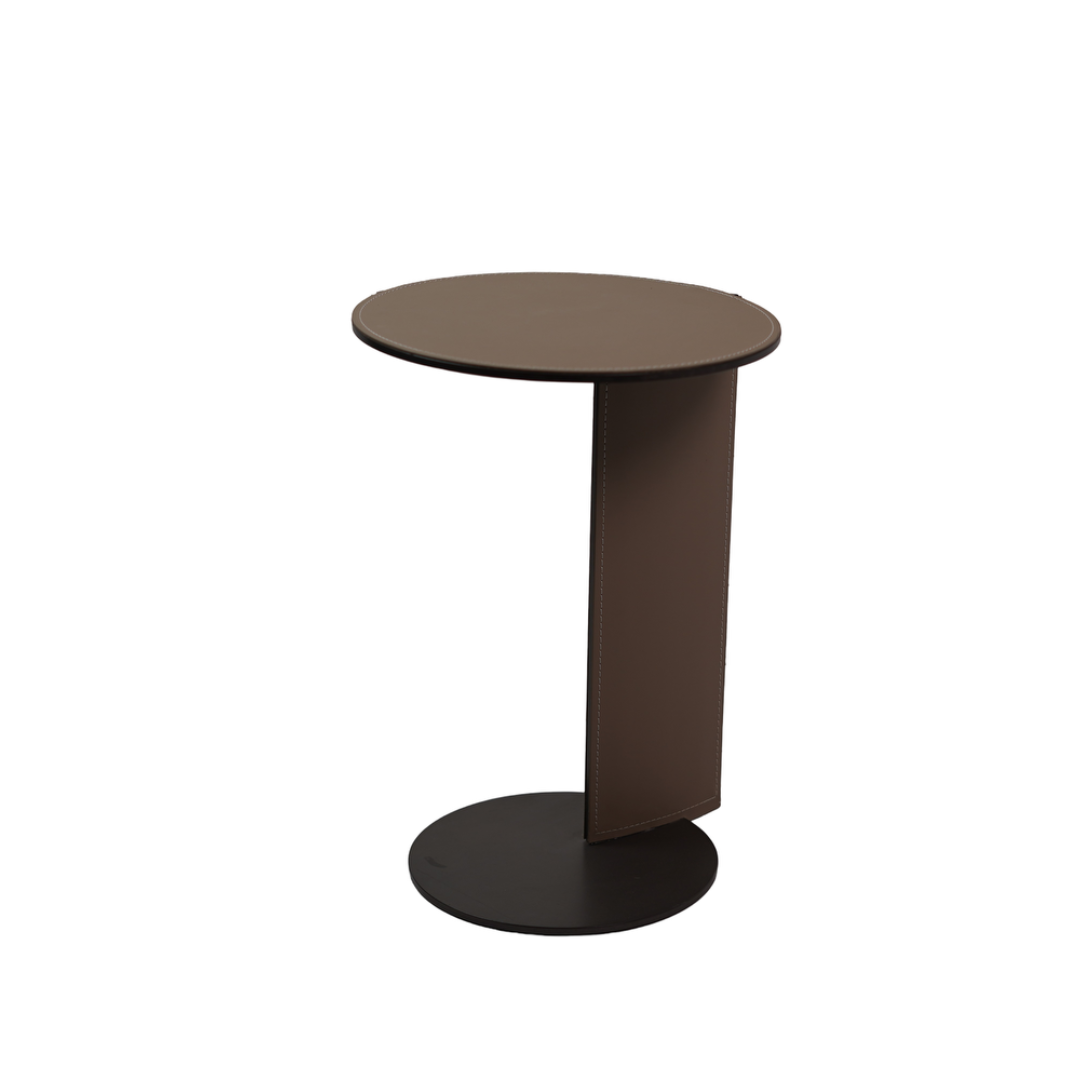 OVER LAP SIDE TABLE TAN