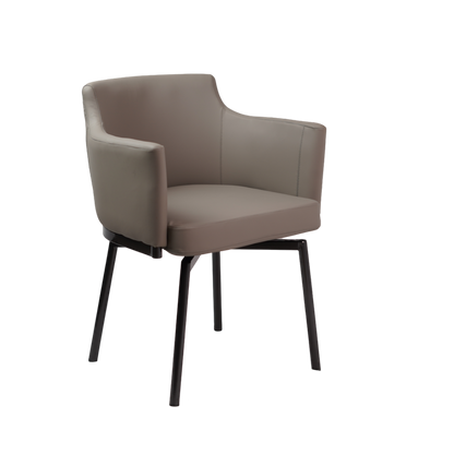 HALF REVOLVING DINING CHAIR
