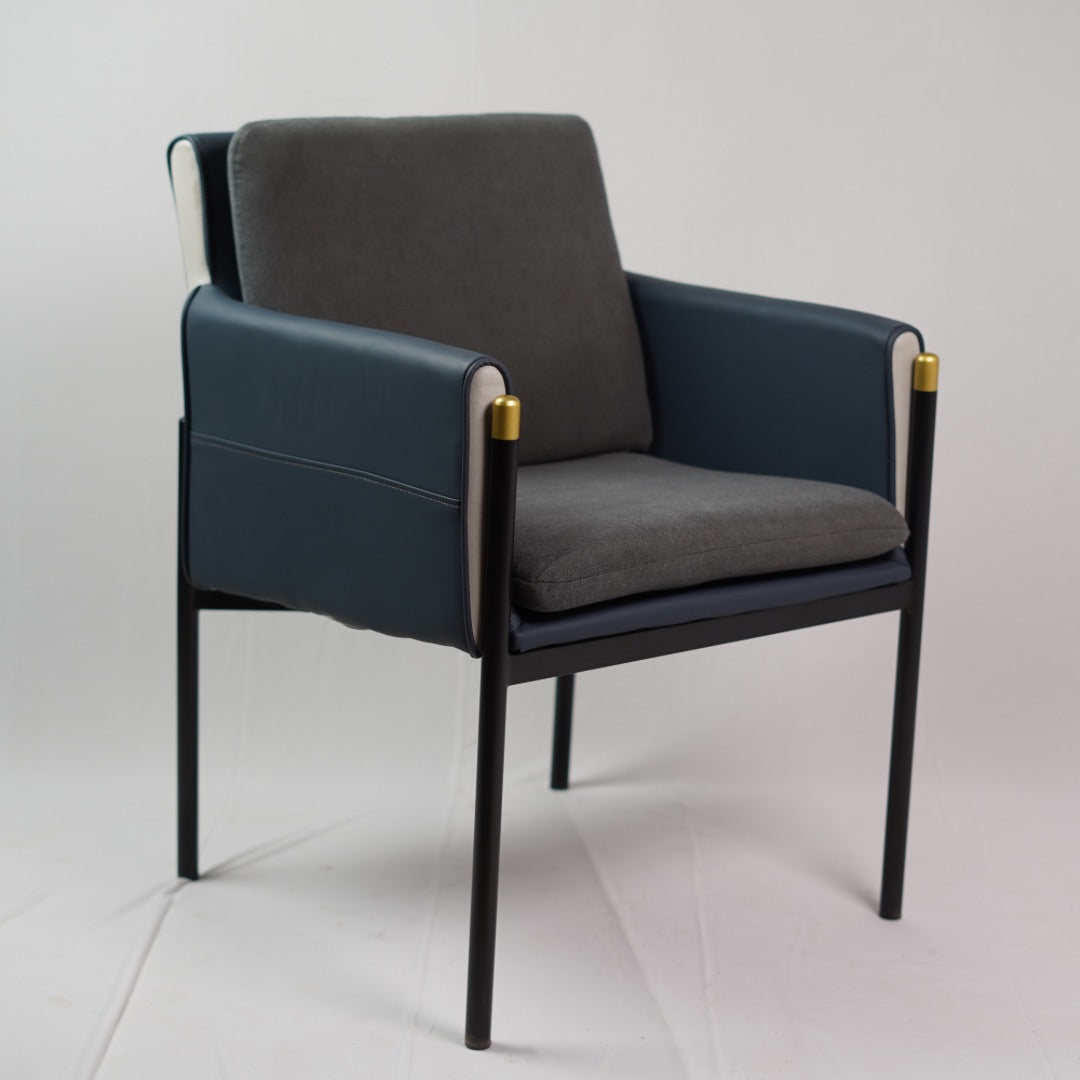 LEATHER CUSION DINING CHAIR