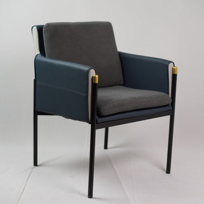 LEATHER CUSION DINING CHAIR
