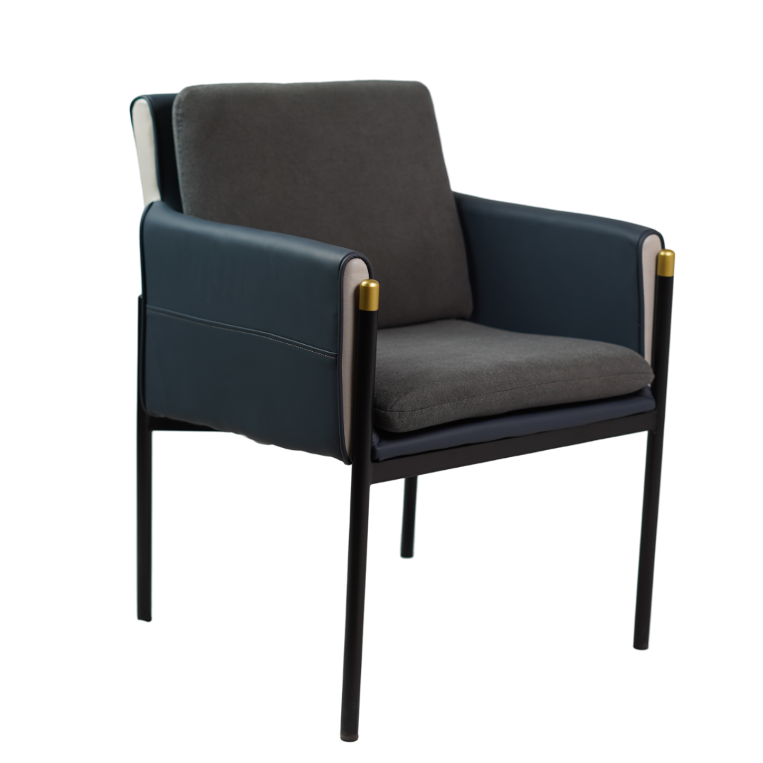 LEATHER CUSION DINING CHAIR