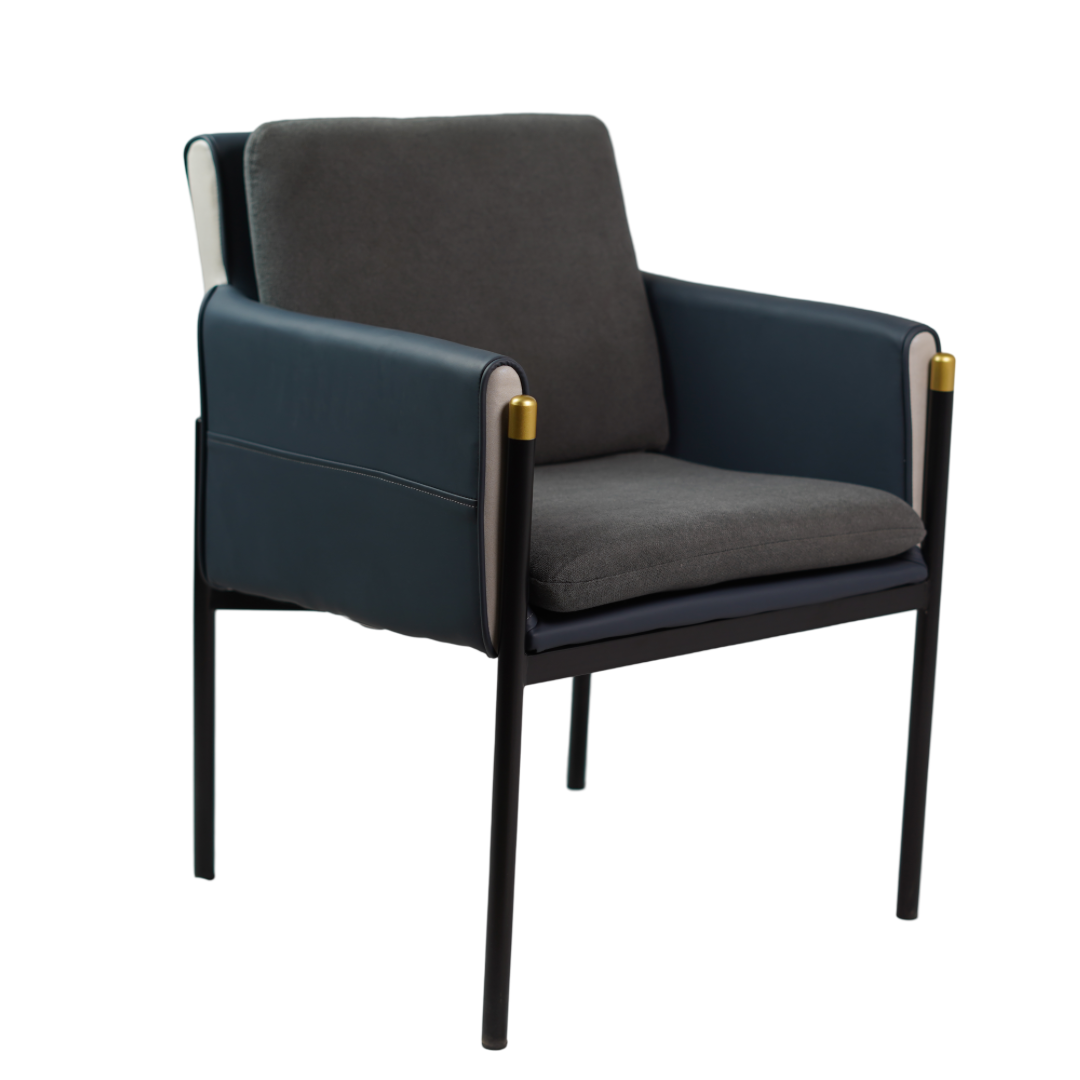 LEATHER CUSION DINING CHAIR