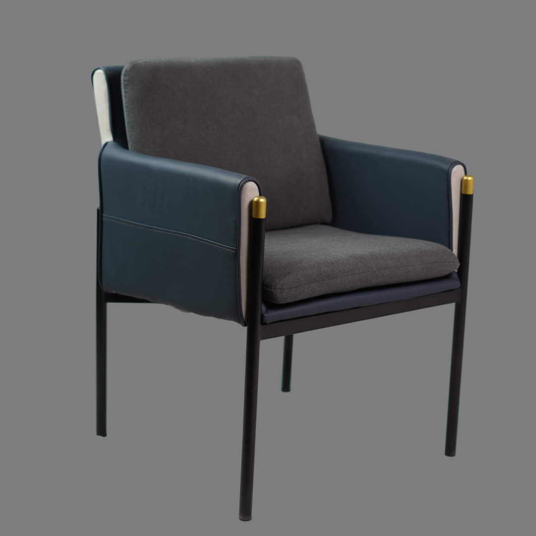 LEATHER CUSION DINING CHAIR