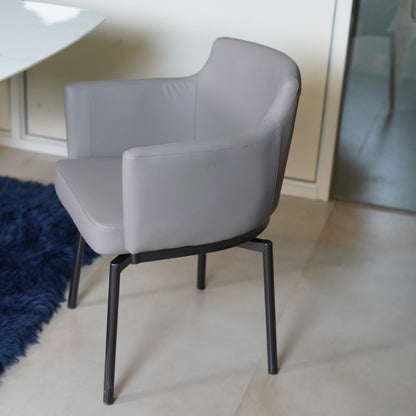 HALF REVOLVING DINING CHAIR