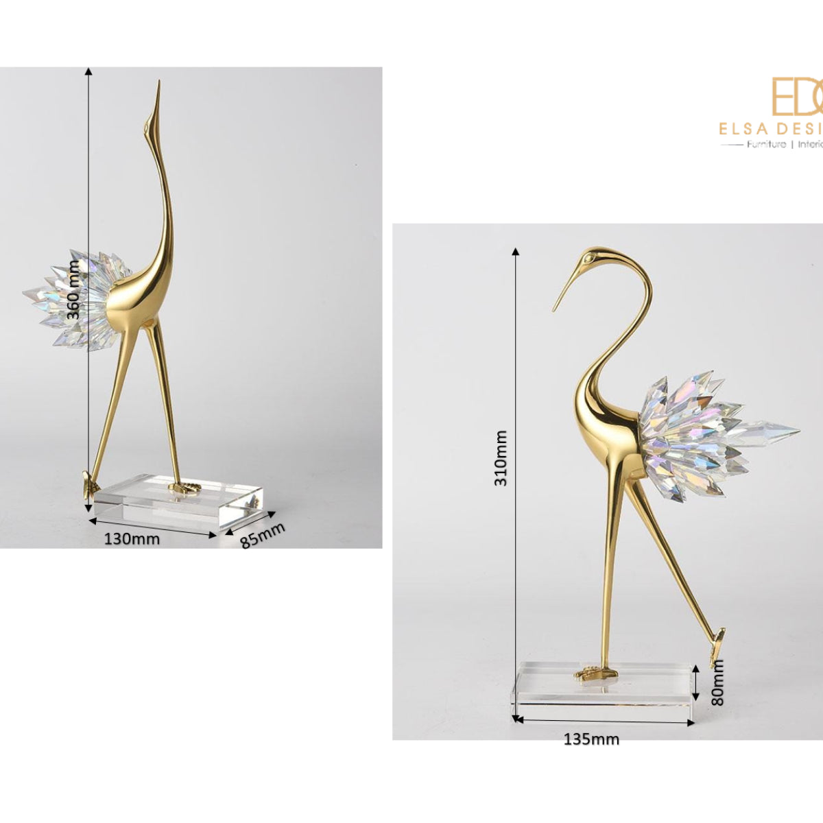 CRYSTAL CRANE BIRD