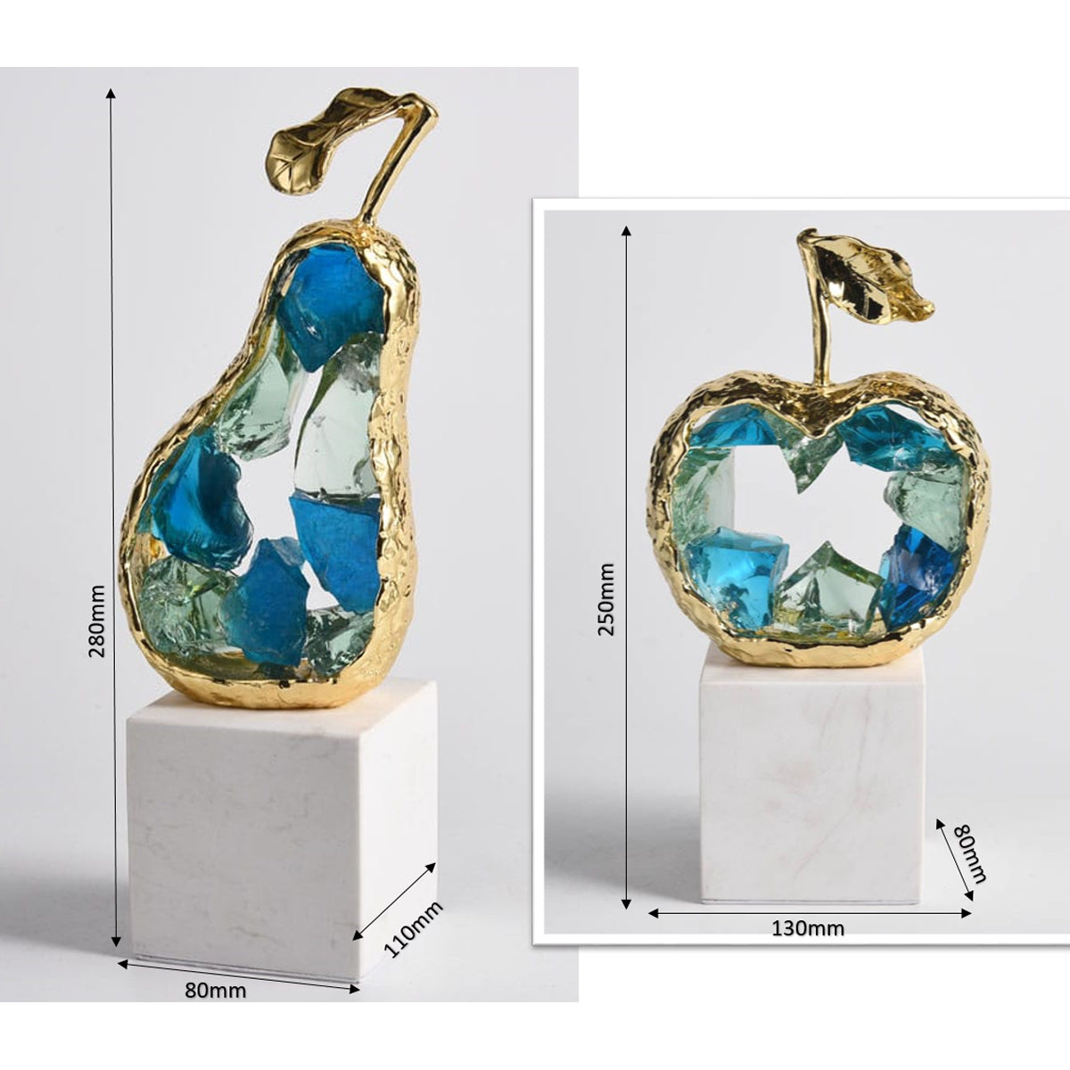 CRYSTAL FRUIT DECOR