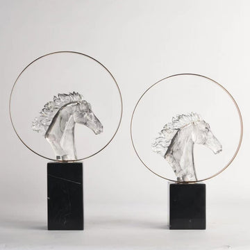 CRYSTAL GLASS HORSE