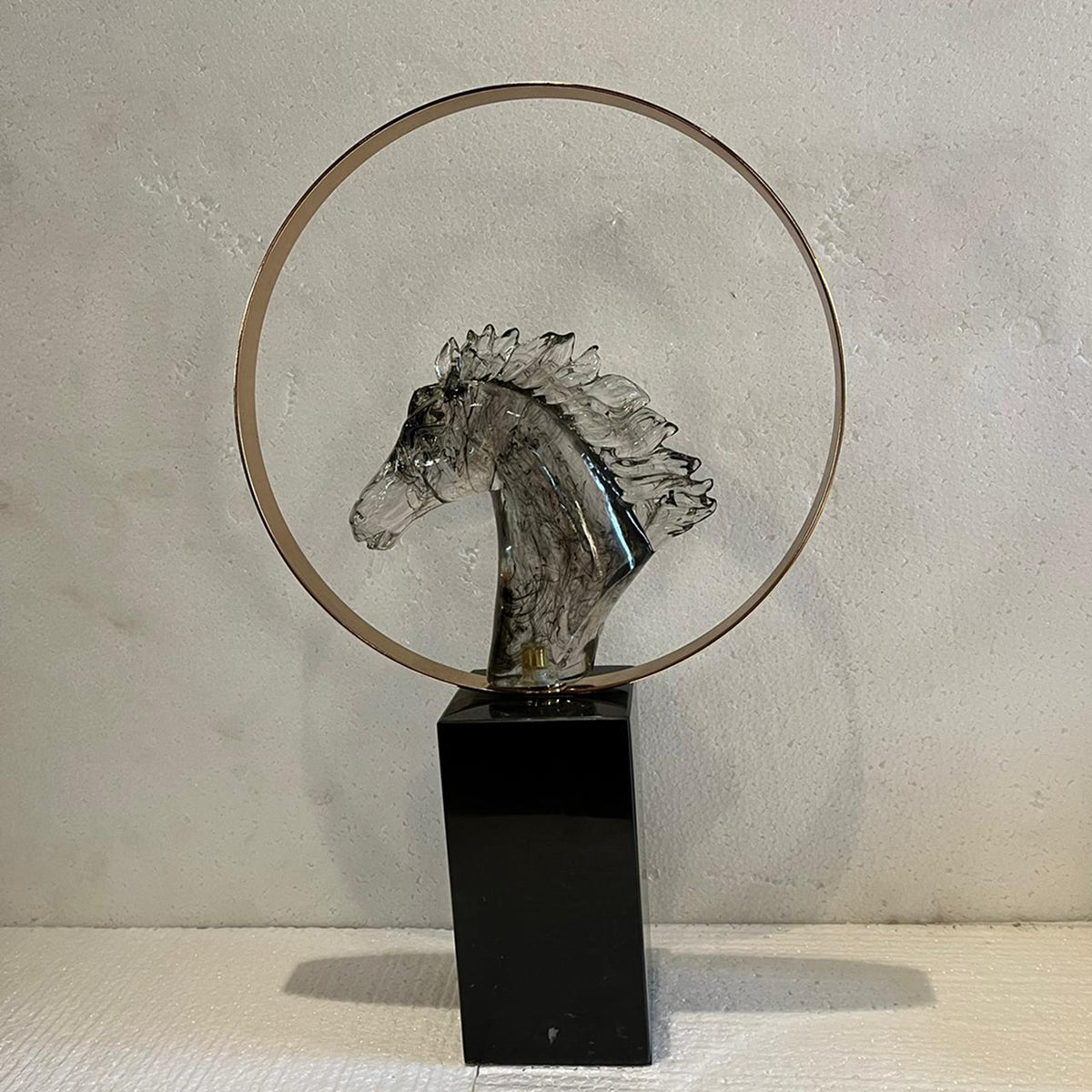 CRYSTAL GLASS HORSE