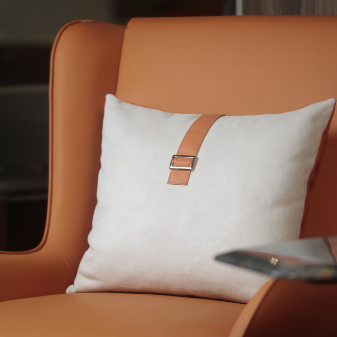 HIGH BACK ORANGE CHAIR