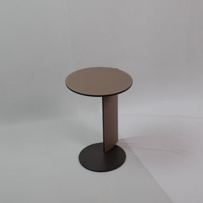 OVER LAP SIDE TABLE TAN