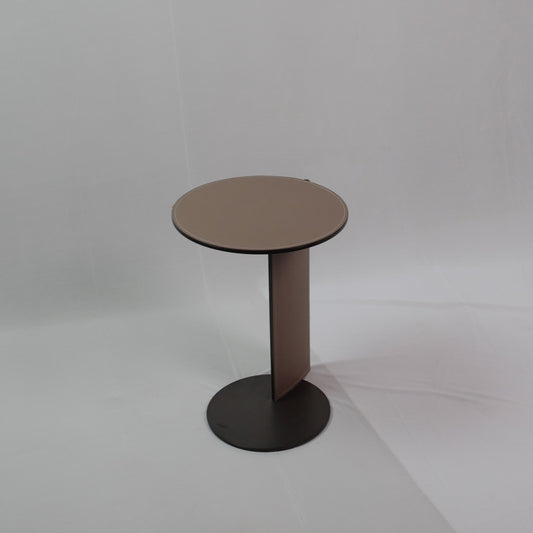 OVER LAP SIDE TABLE TAN