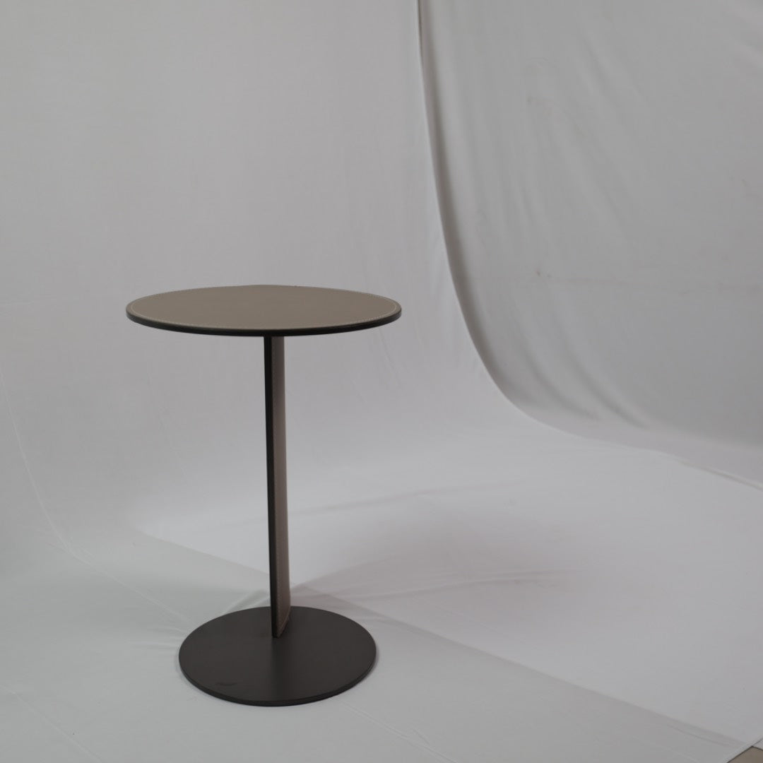 OVER LAP SIDE TABLE TAN
