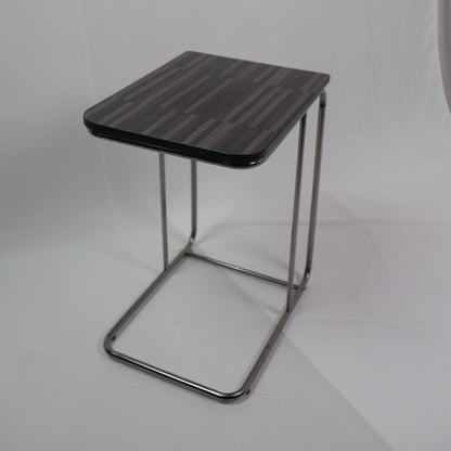 MARBLE LOOK SIDE TABLE BLACK