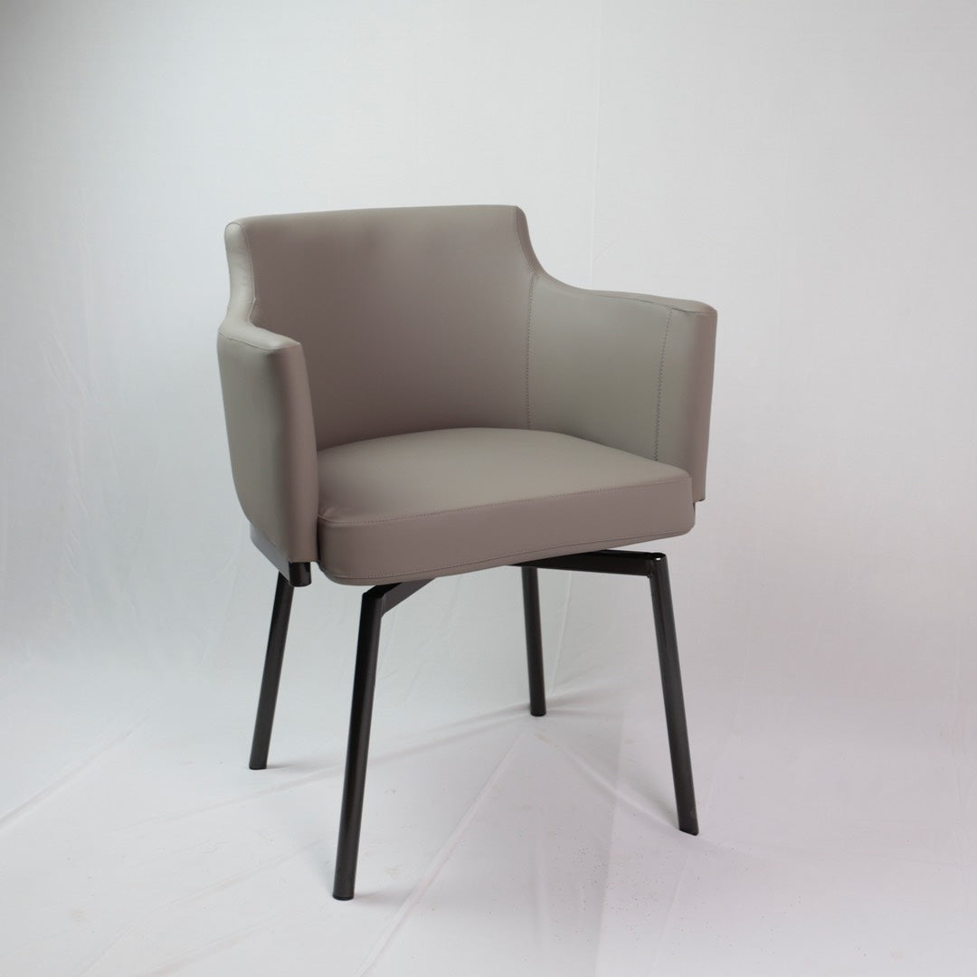 HALF REVOLVING DINING CHAIR
