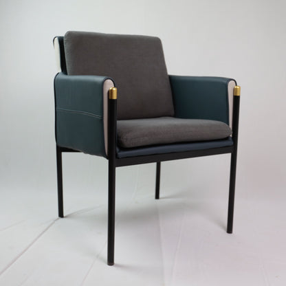LEATHER CUSION DINING CHAIR