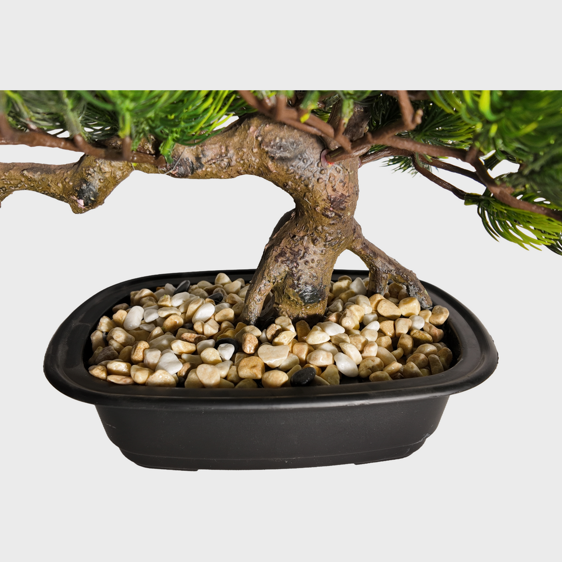 Artificial Bonsai Tree – Realistic Juniper Pine with Decorative Planter