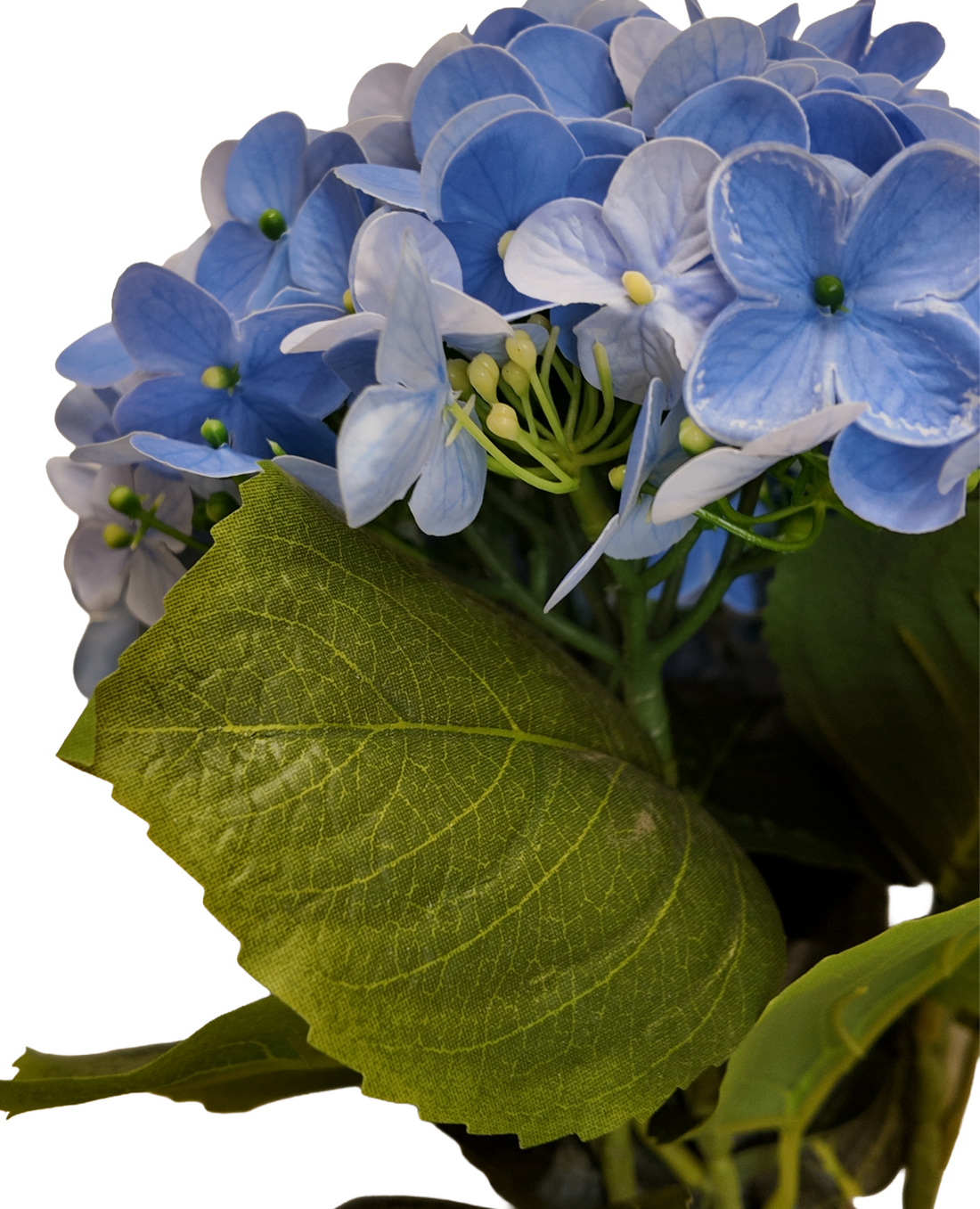 Artificial Blue Hydrangea Flowers – Set of 3
