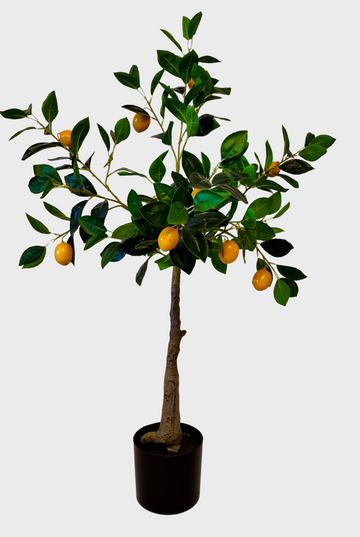 Artificial Lemon Tree –  with Decorative Planter
