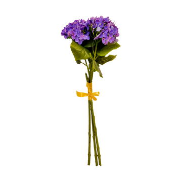 Artificial Blue Hydrangea Flowers Set of 3