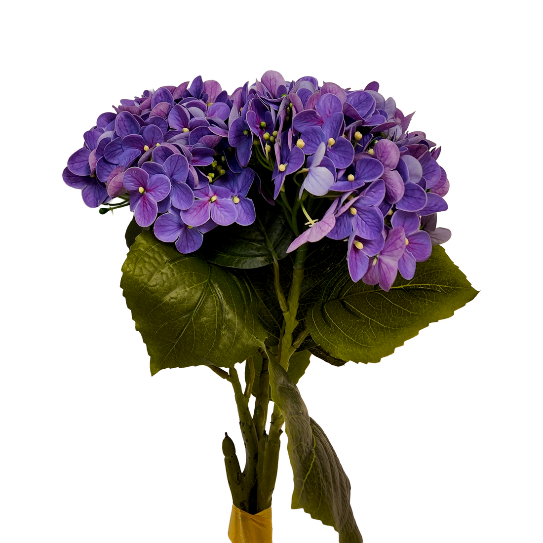 Artificial Lilac Hydrangea Flowers Set of 3 Sticks