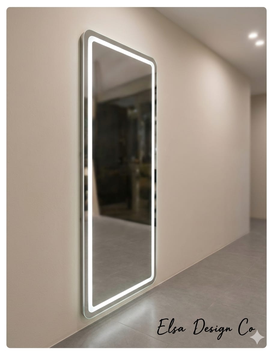Modern LED Full Length Wall Mirror – Premium Backlit Dressing Mirror