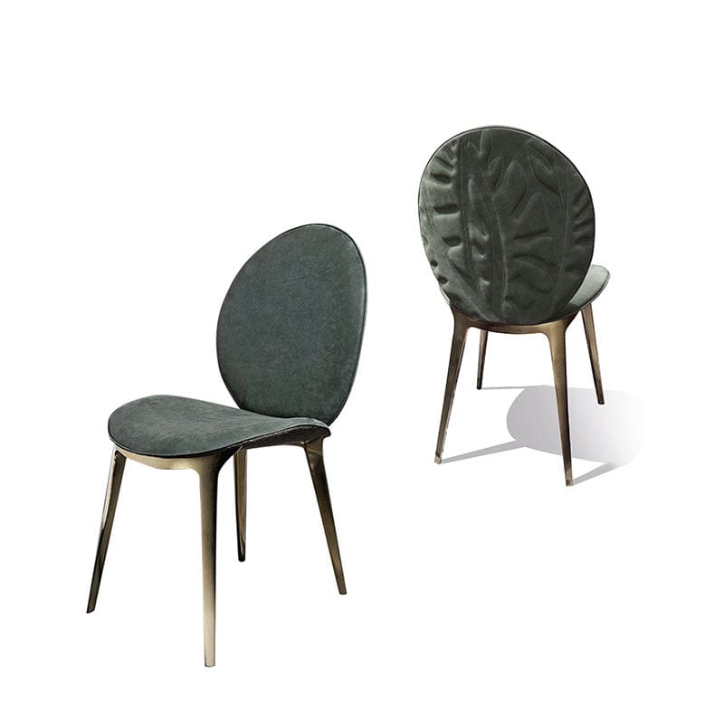 Modern Leaf Pattern Luxury Dining Chair